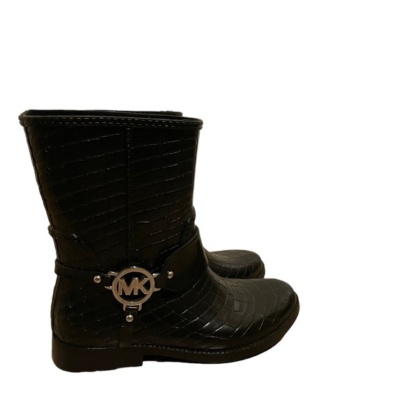 Michael Michael Kors Croc embossed rubber boots size 6 - Picture 2 of 7